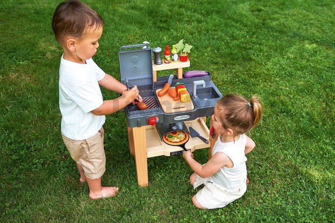 Záhradná kuchynka s grilom a pizzeria Garden&Seasons Summer Kitchen Écoiffier 27 dielov od 18 mes