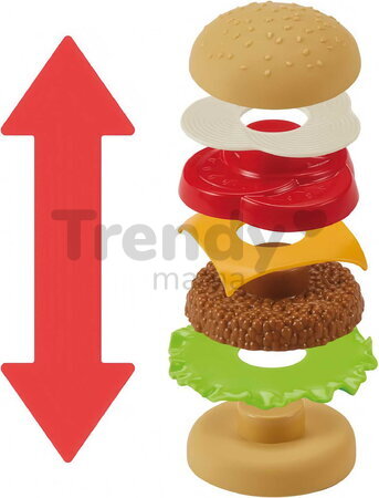 Grill de grădină Garden&Seasons Écoiffier cu hamburgeri și 19 accesorii de la 18 luni