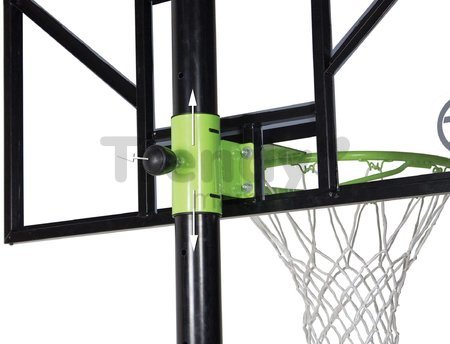 Basketbalová konštrukcia s doskou a košom Comet portable basketball Exit Toys oceľová prenosná nastaviteľná výška