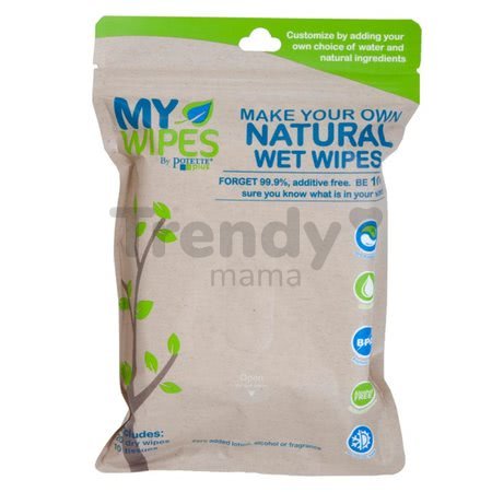 Vlhčené obrúsky 100% Bio My Wipes Potette Plus Kalencom 20 suchých obrúskov a 10 kapesníkov BPA Free- bez krému, alkoholu, parfému od 15 mes