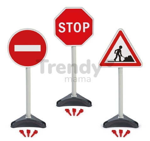 Dopravné značky na ihrisko Traffic Signs Écoiffier 3 druhy výška 65 cm od 18 mes