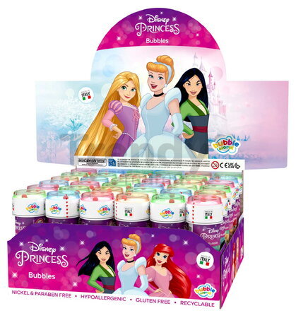 Bublifuk Princezné Disney Princess Bubble World Dulcop hypoalergénny bez niklu a parabénov