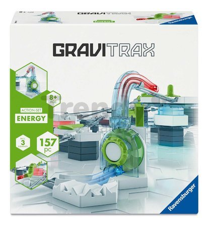 Guľôčková dráha Energy Akčná súprava Action Set GraviTrax elektronická 157 dielikov s vertikálnym kanónom a svetelnými piliermi d 8 rokov