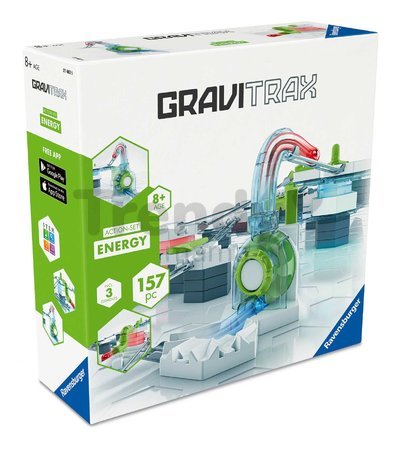 Guľôčková dráha Energy Akčná súprava Action Set GraviTrax elektronická 157 dielikov s vertikálnym kanónom a svetelnými piliermi d 8 rokov