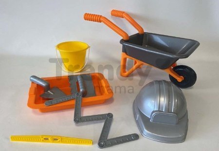 Murársky fúrik The Builder Kit Écoiffier s prilbou a pracovným náradím od 18 mes