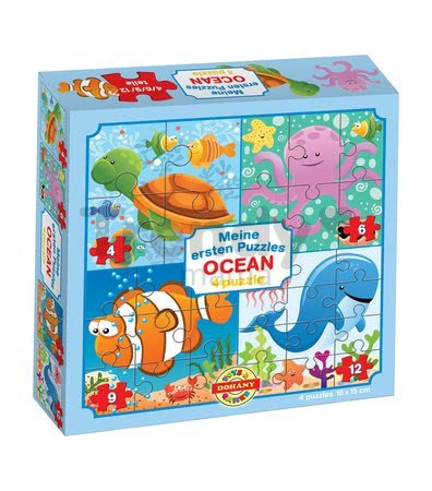 Puzzle pre najmenších Moje prvé puzzle Oceán Dohány 4-6-9-12 dielov od 24 mes