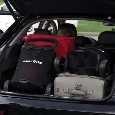 Trojkolka skladacia smarTfold 7v1 400 TouchSteering smarTrike kompaktná s EVA kolesami červená od 9 mes