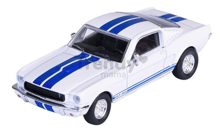 Autíčko v boxe Shelby GT350 1965 Majorette kovové s gumenými kolieskami dĺžka 7,5 cm 1:64