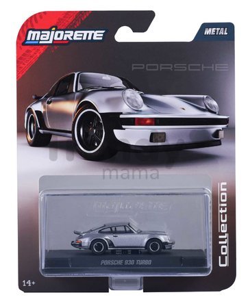 Autíčko v boxe Porsche 930 Turbo 1975 Majorette kovové s gumenými kolieskami dĺžka 7,5 cm 1:64