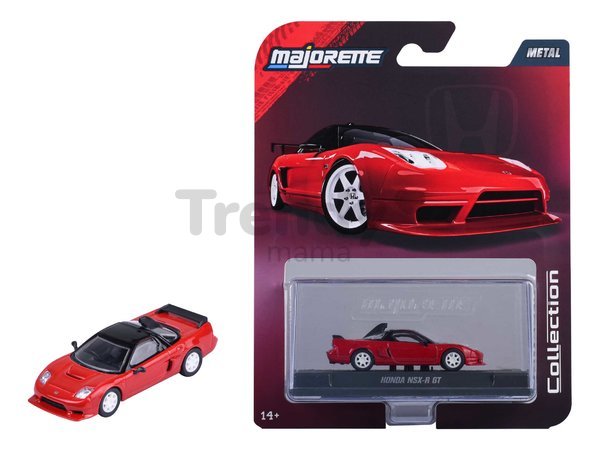 Autíčko v boxe Honda NSX-R GT 1995 Majorette kovové s gumenými kolieskami dĺžka 7,5 cm 1:64