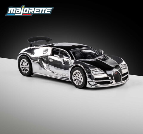 Autíčko Collection 2005 Bugatti Veyron 16.4 Majorette kovové vo výstavnom boxe s gumenými kolieskami dĺžka 7,5 cm 1:64 MJ5001030