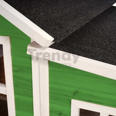 Domček cédrový Loft 150 Green Exit Toys veľký s vodeodolnou strechou zelený