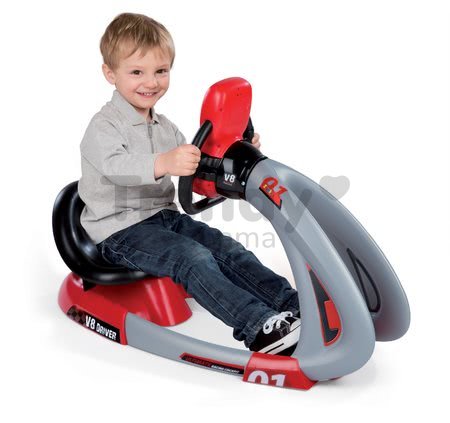 Pretekársky trenažér V8 Driver Smoby elektronický so zvukom
