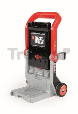 Pracovný vozík Black&Decker Devil Workmate 3v1 Smoby a kufrík s náradím Tooly