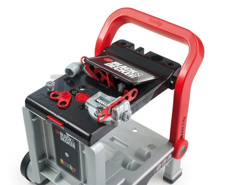 Pracovný vozík Black&Decker Devil Workmate 3v1 Smoby s náradím a 18 doplnkami