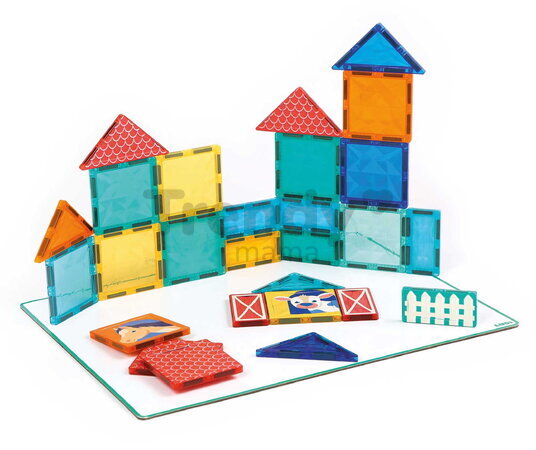 Magnetická stavebnica Magnetic Building Board Ludi s tabuľou 27 dielov LU50052