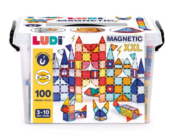 Magnetická stavebnica Magnetic XXL Ludi 100 dielov LU50054