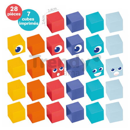 Magnetická stavebnica kocky Magnetic Cubes Ludi 28 dielov