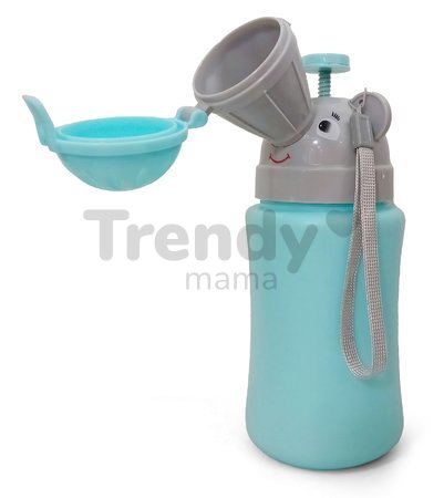Prenosný pisoár pre chlapcov Kalencom modrý objem 500 ml výška 22 cm od 12 mes