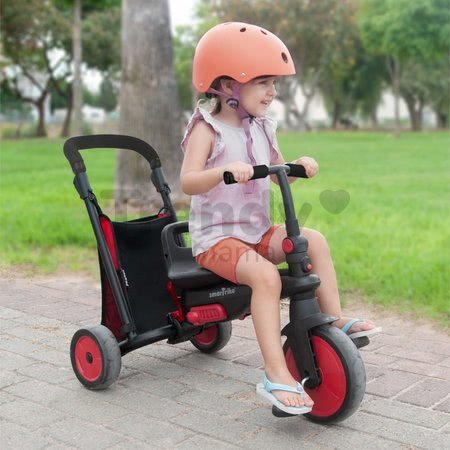 Trojkolka skladacia a sklápateľná smarTfold 6v1 smarTrike 300 Plus Red TouchSteering kompaktná s EVA kolesami od 10 mes