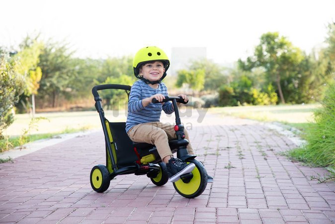 Trojkolka skladacia a sklápateľná smarTfold 6v1 Green smarTrike 300 Plus Touchsteering kompaktná s EVA kolesami od 10 mes