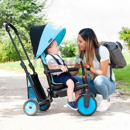 Tricikli összecsukható smarTfold 6in1 300 Plus TouchSteering smarTrike EVA kerekekkel kék 10 hó-tól