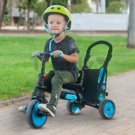 Tricikli összecsukható smarTfold 6in1 300 Plus TouchSteering smarTrike EVA kerekekkel kék 10 hó-tól