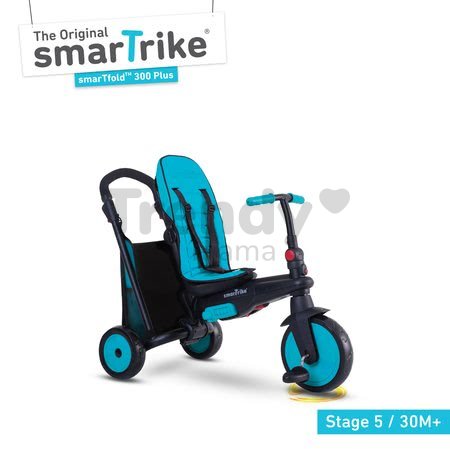 Tricikli összecsukható smarTfold 6in1 300 Plus TouchSteering smarTrike EVA kerekekkel kék 10 hó-tól
