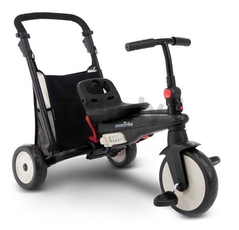 Trojkolka skladacia a sklápateľná smarTfold 6v1 Black smarTrike 300 Plus Touchsteering kompaktná s EVA kolesami od 10 mes