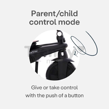 Trojkolka a kočík skladacia 5v1 STR3 Plus Peach smarTrike so sklápateľným sedadlom TouchSteering s EVA kolesami od 10 mes ST5023211