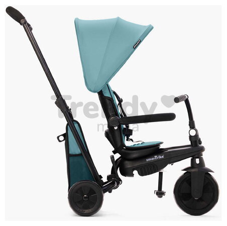 Trojkolka a kočík skladacia 5v1 STR3 Turquoise smarTrike so sklápateľným sedadlom TouchSteering s EVA kolesami od 10 mes