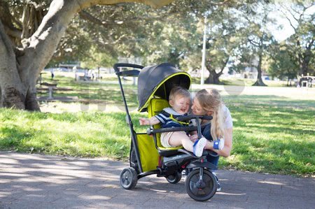 Tříkolka skládací smarTfold 7v1 smarTrike 500 TouchSteering polstrovaná s EVA kolečky zelená od 9 měsíců