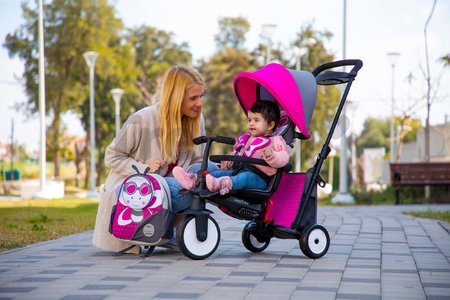 Trojkolka a kočík skladacia STR5 Butterfly 7v1 smarTrike so sklápateľným sedadlom Touch Steering s EVA kolesami od 6 mes