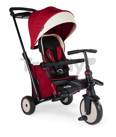 Trojkolka skladacia smarTfold 7v1 500 Stroller Melange smarTrike TouchSteering červená polstrovaná s EVA kolesami od 9 mesiacov ako kočík
