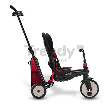 Trojkolka skladacia smarTfold 7v1 500 Stroller Melange smarTrike TouchSteering červená polstrovaná s EVA kolesami od 9 mesiacov ako kočík
