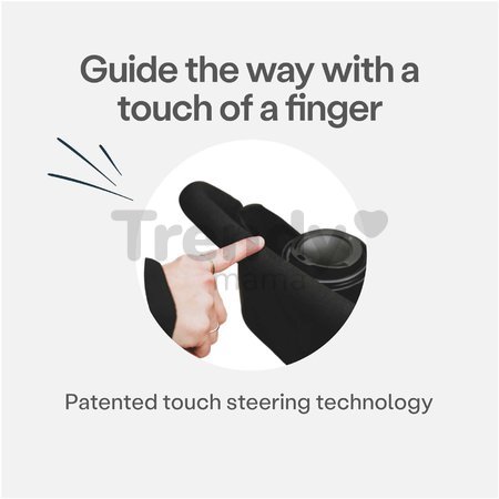 Trojkolka skladacia smarTfold 7v1 500 Stroller Melange smarTrike TouchSteering červená polstrovaná s EVA kolesami od 9 mesiacov ako kočík