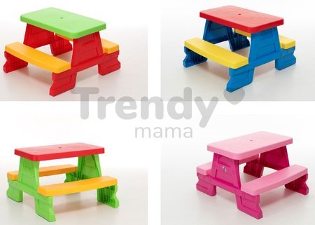 Piknikový stolík pre deti Dohány rôzne farby od 24 mes