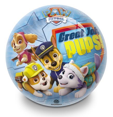Rozprávková lopta Paw Patrol Mondo gumená 14 cm
