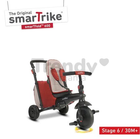Trojkolka skladacia smarTfold 7v1 600 smarTrike TouchSteering polstrovaná s EVA kolesami luxusná hnedá od 9 mes