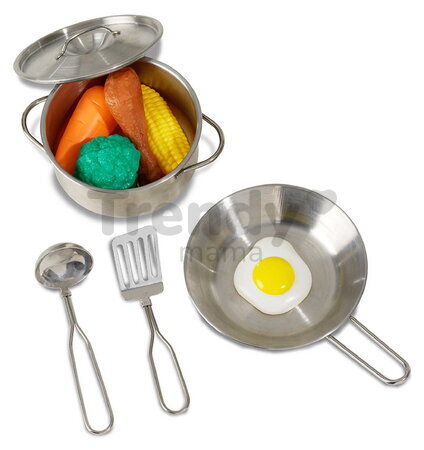 Záhradná kuchynka Yummy 50 Wooden Mud Kitchen Exit Toys s tečúcou vodou v dreze a kuchynským náradím ET51100000