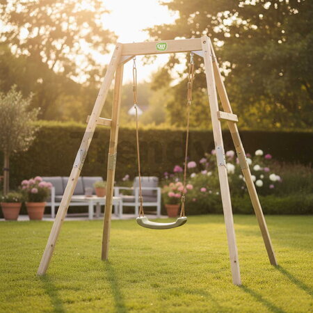 Hojdačka z cyprusového dreva Silvi Swing Exit Toys sedadlo s nastaviteľnou výškou ET51501000