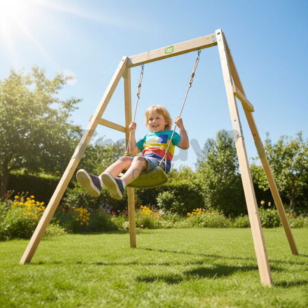 Hojdačka z cyprusového dreva Silvi Swing Exit Toys sedadlo s nastaviteľnou výškou ET51501000