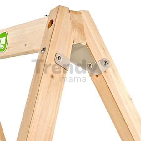 Hojdačka z cyprusového dreva Silvi Double Swing Exit Toys s dvoma sedadlami s nastaviteľnou výškou ET51502000
