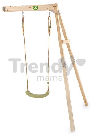 Hojdačka z cyprusového dreva Silvi Swing Exit Toys s upevnením do steny a sedadlo s nastaviteľnou výškou ET51503000
