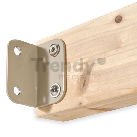 Hojdačka z cyprusového dreva Silvi Swing Exit Toys s upevnením do steny a sedadlo s nastaviteľnou výškou ET51503000