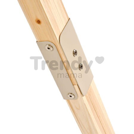 Hojdačka z cyprusového dreva Silvi Swing Exit Toys s upevnením do steny a sedadlo s nastaviteľnou výškou ET51503000