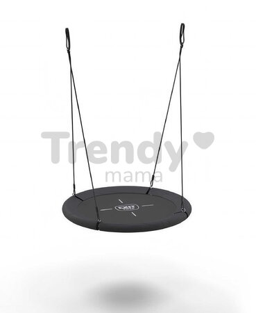 Hojdačka v tvare hniezda Nest Swing Black Exit Toys s nastaviteľnou výškou sedadla priemer 100 cm