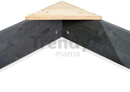 Pieskovisko cédrové loď s kormidlom Aksent Boat Sandpit Exit Toys stožiar s plachtou a úložným priestorom 190*90 cm