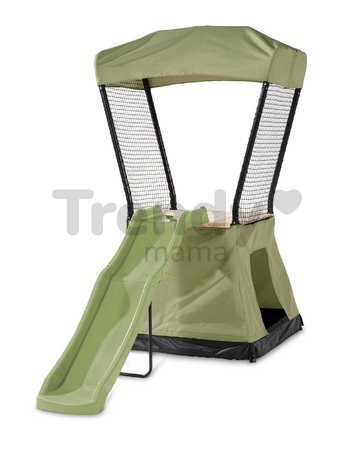 Hracia veža multifunkčná so stanom a pieskoviskom Ivy play tower Exit Toys s kovovou konštrukciou a šmykľavkou