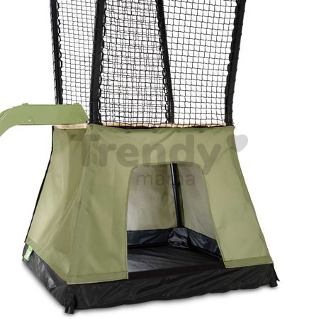 Hracia veža multifunkčná s hojdačkou Ivy play tower swing Exit Toys so stanom pieskoviskom a šmykľavkou kovová konštrukcia